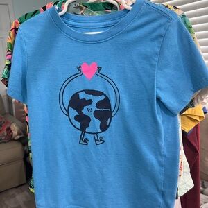 5T Cat and Jack Earth Love short sleeve shirt